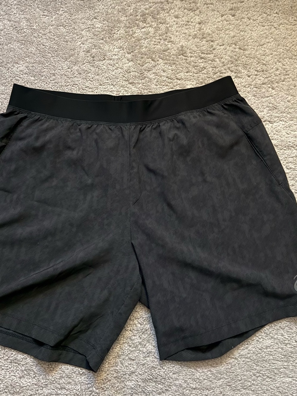 ASICS Men's Black Athletic Training Shorts